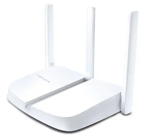 Router Wireless Mercusys MW305R, 300Mbps, 3 Antene Externe (Alb)