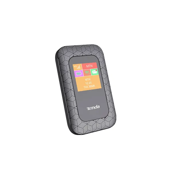 Router wireless portabil LTE Tenda 4G185, 2.4 Ghz, 150 Mbps, 3G/4G, ecran LCD, 2100 mAh, autonomie 10 ore