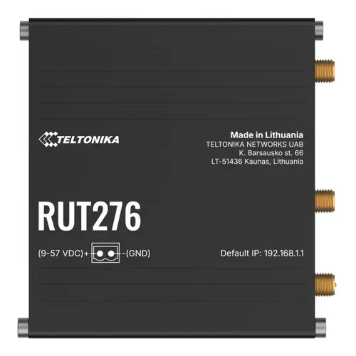 Router Wireless Teltonika RUT276, 5G, WI-FI 4, 1xWAN, 1xLAN