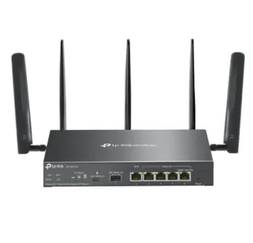 Router Wireless TP-Link Omada ER706W-4G, 4x LAN, Dual-Band, Wifi 6 (Negru)