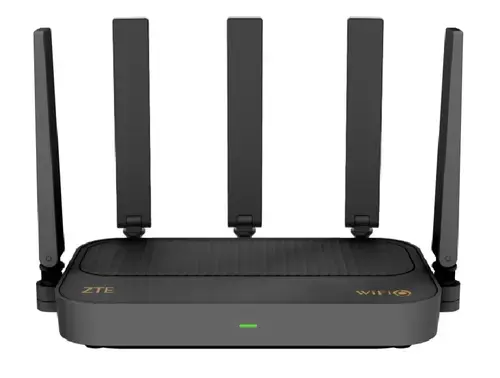 Router Wireless ZTE E2300, AX3000, Dual-Band, Wi-Fi 6, 160MHz Ultra Wide Bandwidth, Easy Mesh, ZTE Smart Life App, Negru