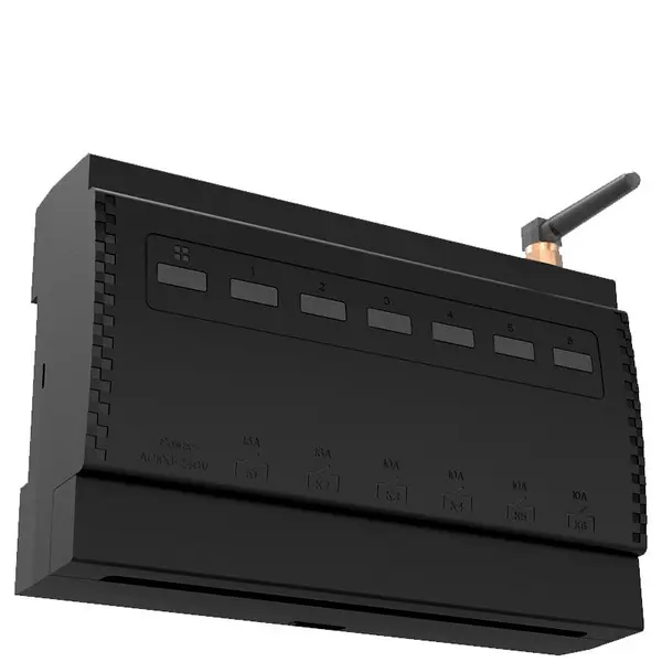 Rovo Releu Smart Rovo ERC102 Kinetic, 6 canale, 4x10A, 2x16A WiFi + RF433, Tuya