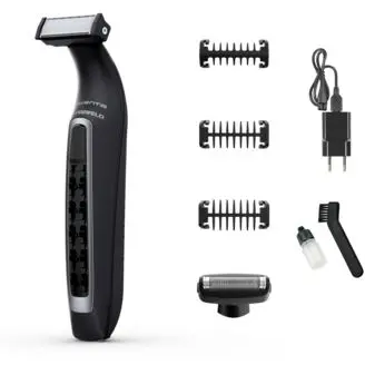 Rowenta Aparat de tuns barba Rowenta X Karl Lagerfeld Forever Sharp TN602LF0, Acumulator, 120 minute, Negru