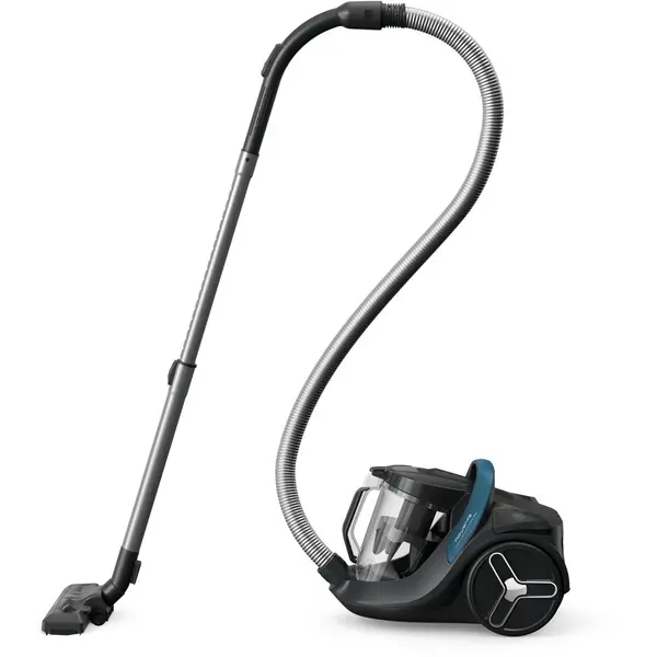 Rowenta Aspirator fara sac Rowenta Green Force Cyclonic Max RO7B11EA, 900 W, recipient de praf capacitate 2.5 L, filtrare tip HEPA, design eco, negru & albastru
