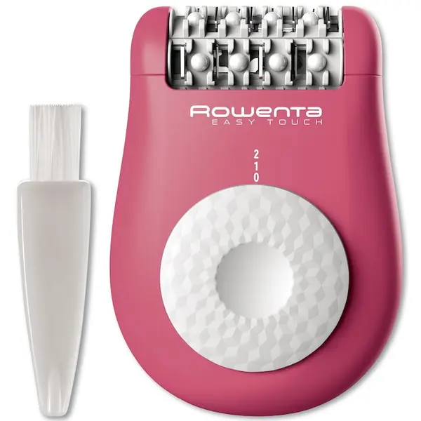 Rowenta Epilator Rowenta Easy Touch EP1110F1, 2 trepte de viteza, 24 pensete, 4.8 W, sistem de masaj cu bile, roz