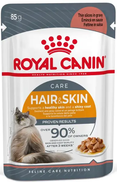 ROYAL CANIN FCN Hair&Skin Care în Sos Plic pentru pisici 85g
