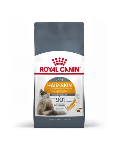 ROYAL CANIN Hair&Skin Care 10 kg hrana uscata pisica adulta pentru blana stralucitoare si piele sanatoasa + ROYAL CANIN Hair&Skin hrana umeda in sos 12 x 85 g