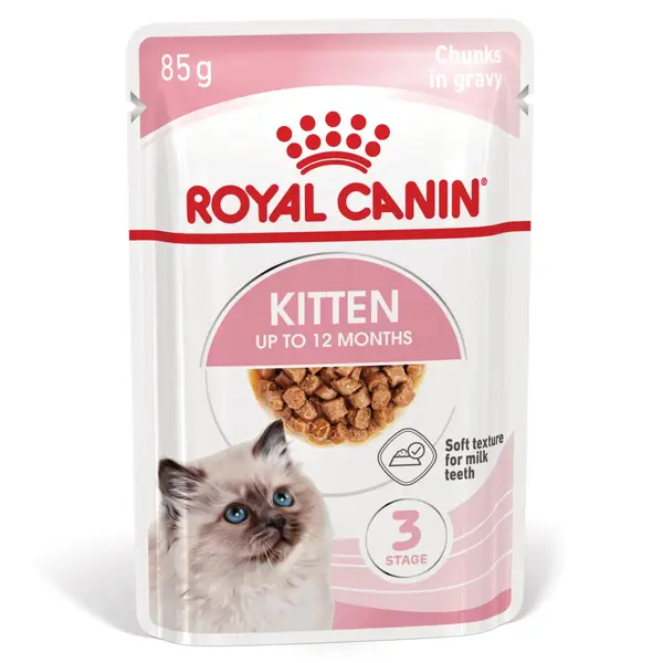 ROYAL CANIN Kitten, hrană umedă pisici junior, (în sos), 85g