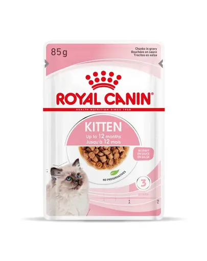 Royal Canin Kitten Instinctive In Gravy hrana umeda in sos pentru pisica, 12 x 85 g