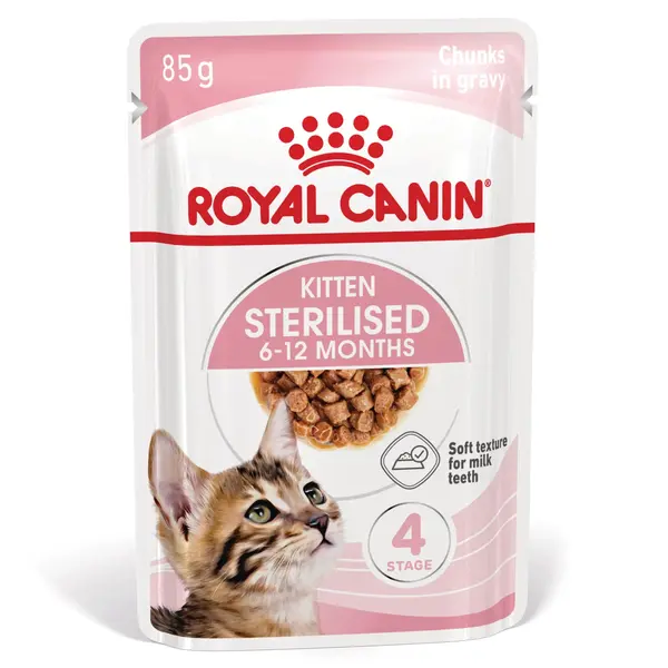 ROYAL CANIN Kitten Sterilised hrană umedă pisici sterilizate junior (în sos), 85g