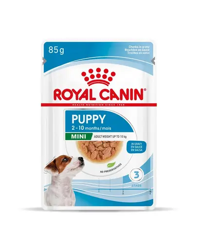 ROYAL CANIN Mini Puppy 24x85 g hrana umeda in sos pentru catei pana la 10 luni, rase mici