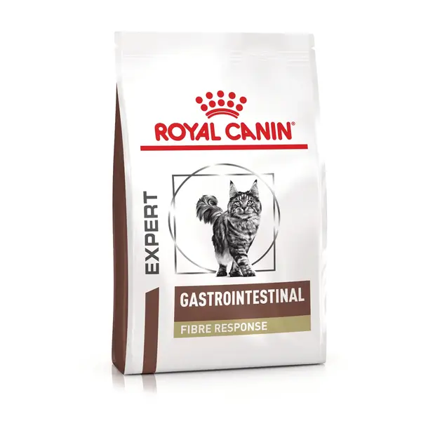 ROYAL CANIN VD Gastrointestinal Fibre Response, dietă veterinară, hrană uscată pisici, sistem digestiv, 400g