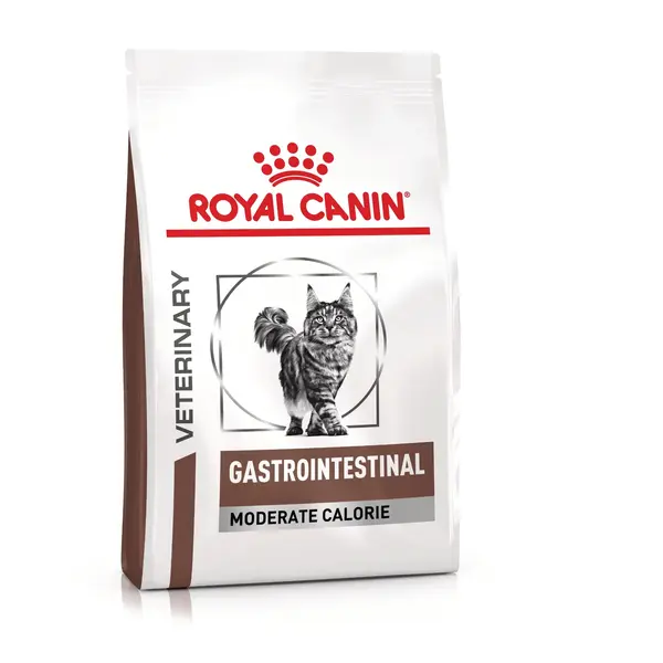 ROYAL CANIN VD Gastrointestinal Moderate Calorie, dietă veterinară, hrană uscată pisici, sistem digestiv, 2kg