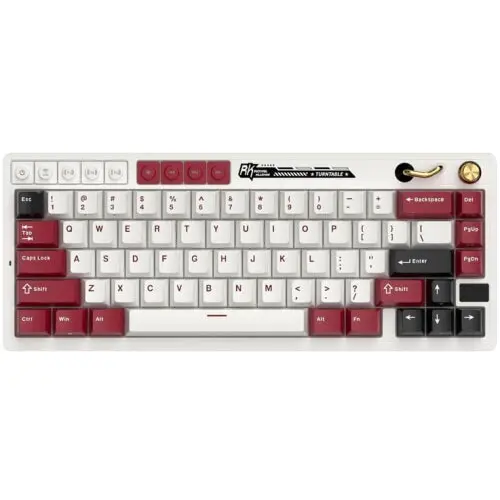 ROYAL KLUDGE Tastatura Gaming Royal Kludge RK-M65, Beige switch, iluminare RGB, Wireless 2.4Ghz, Bluetooth Multicolor