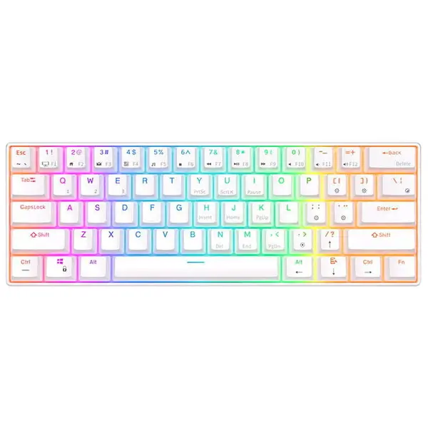 ROYAL KLUDGE Tastatura mecanica Royal Kludge RK61 RGB, comutator rosu (alb)