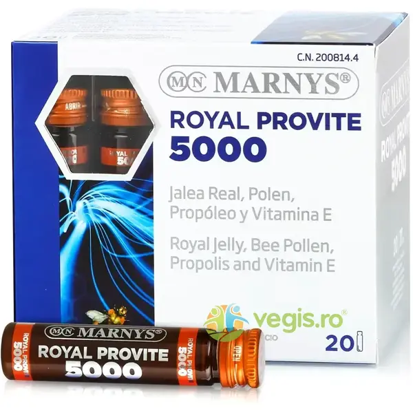 Royal Provite 5000 Anti-Stres pentru Energie Fizica si Mentala, Recuperare 20 fiole