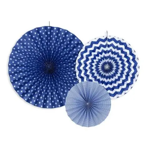 Rozete decorative bleu 3 buc