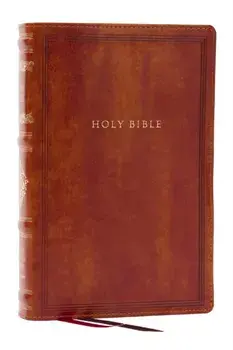 RSV Personal Size Bible with Cross References, Brown Leathersoft, Thumb Indexed, (Sovereign Collection)/Thomas Nelson