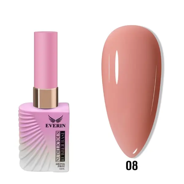 Rubber Base Everin Nudelicious Collection 15ml- 08 Hema Free