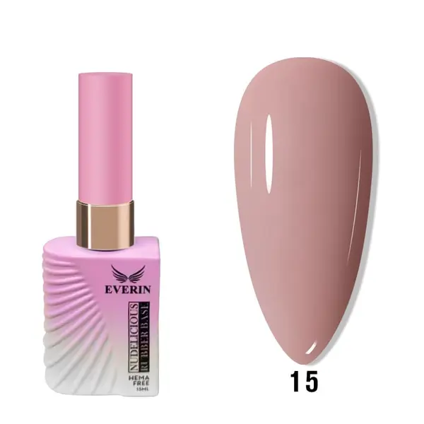 Rubber Base Everin Nudelicious Collection 15ml- 15 Hema Free
