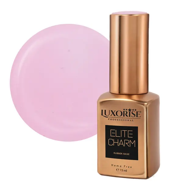 Rubber Base Hema Free LUXORISE ELITE CHARM - Rosy Pearl 15ml