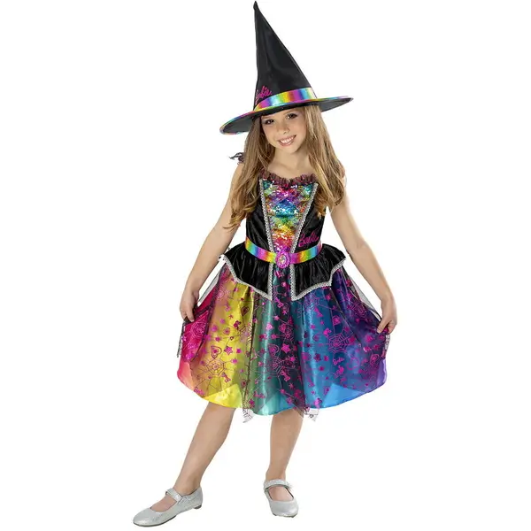 Rubies Costum de carnaval Rubies Barbie Vrajitoare, 100% Poliester, pentru copii 3-8 ani