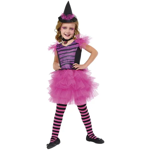 Rubies Costum de carnaval Rubies Elegant Witch Costume, Roz, Poliester