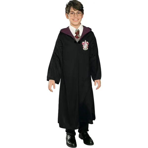 Rubies Costum de carnaval Rubies Harry Potter Gryffindor Robe, material Poliester, culoare Negru, cu gluga