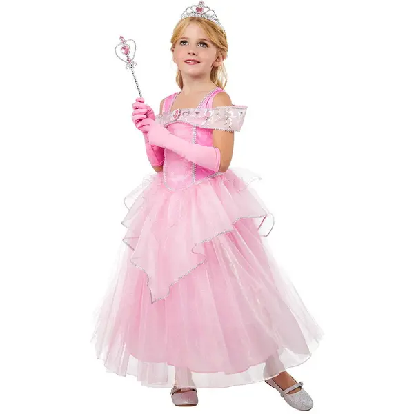 Rubies Costum de carnaval Rubies Princess Costume - Pink Princess, Roz, Marime S (3/4 ani)