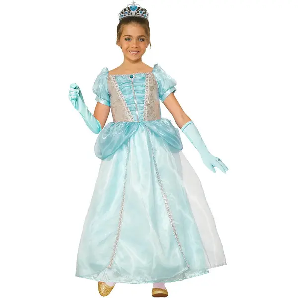 Rubies Costum de carnaval Rubies Princess Dress Costume, Printesa, Turcoaz