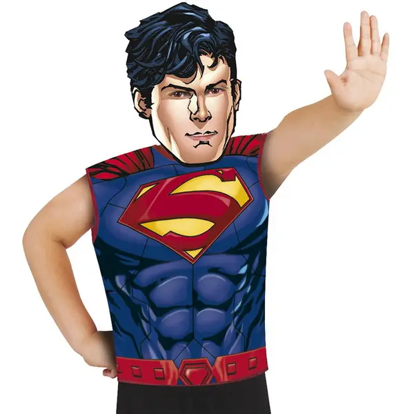 Rubies Costum Rubies Superman Deluxe Costume, Rosu, Poliester