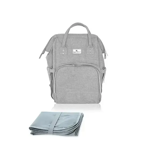Rucsac accesorii bebelusi Lorelli Tina, multiple compartimente, Gri