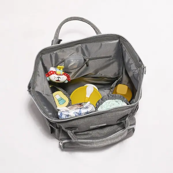 Rucsac accesorii bebelusi Tina multiple compartimente Grey