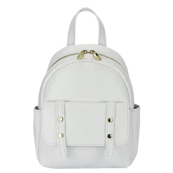 Rucsac alb din piele naturala 2079 127