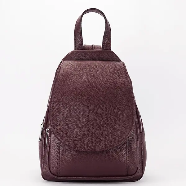 Rucsac bordo din piele naturala 8906 122