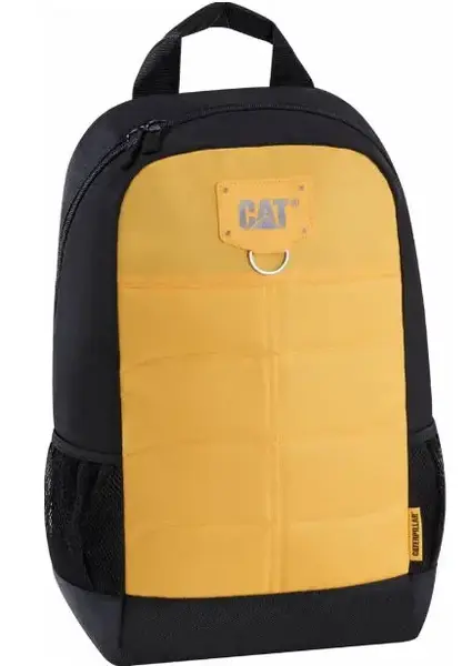 Rucsac Caterpillar Millennial Classic Benji material 600D HD polyester, 30 x 15 x 45 cm (Negru/Galben)