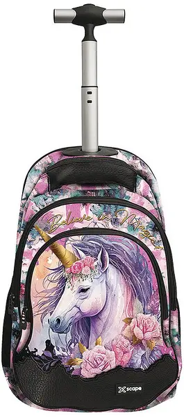 Rucsac cu roți Graffiti Xscape - Unicorn