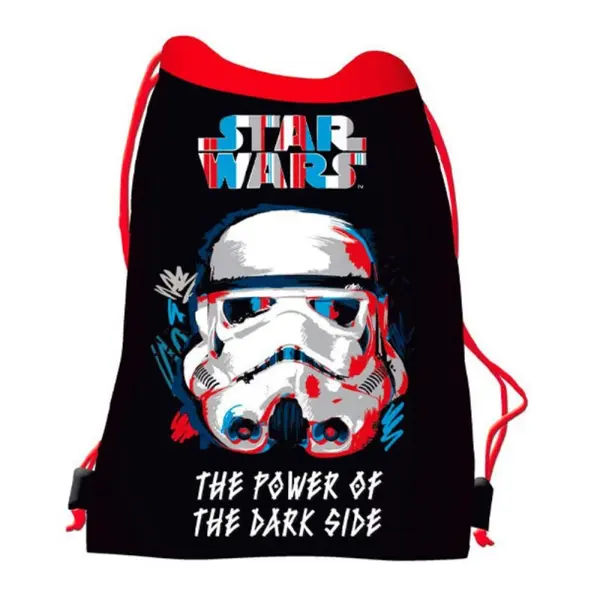 Rucsac cu snur pentru copii, imprimeu Star Wars, 38x33 cm