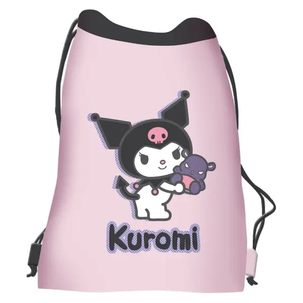Rucsac cu snur pentru copii St. Right Kuromi Roz, 38x33 cm