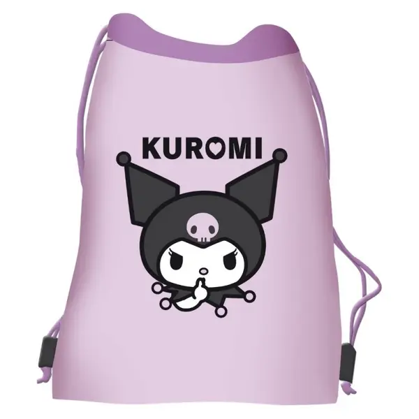 Rucsac cu snur pentru copii St. Right Kuromi Violet, 38x33 cm