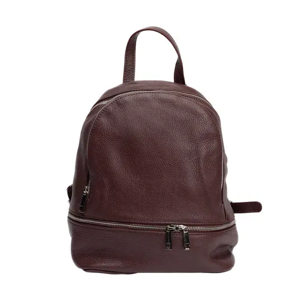 Rucsac damă din piele naturala bordo Suede