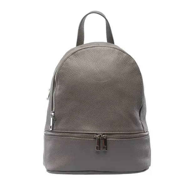 Rucsac damă din piele naturala gri Suede