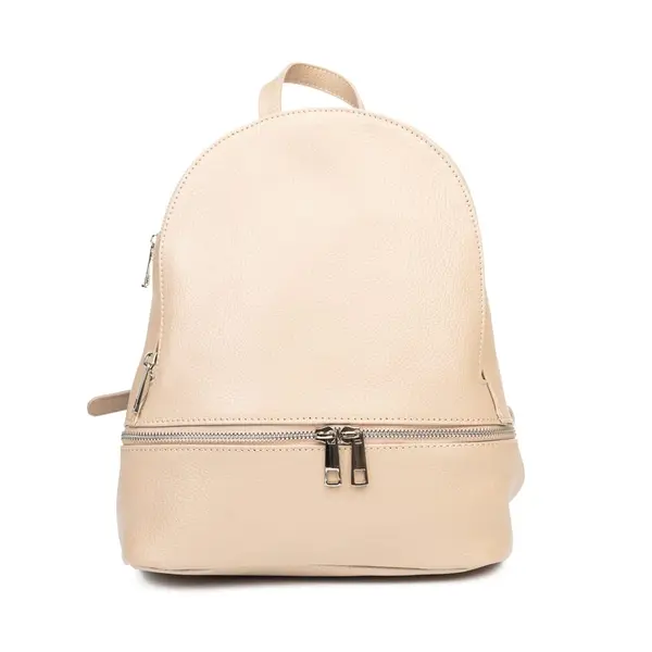 Rucsac damă din piele naturala roz pal Suede