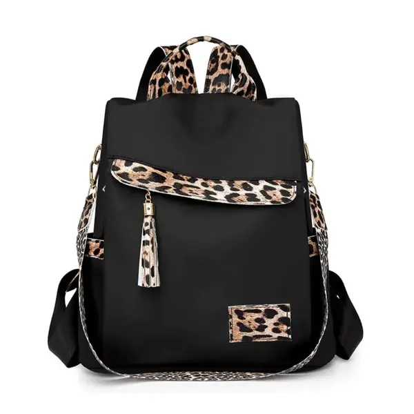 Rucsac dama, Iulissa GT3764, antifurt, Negru