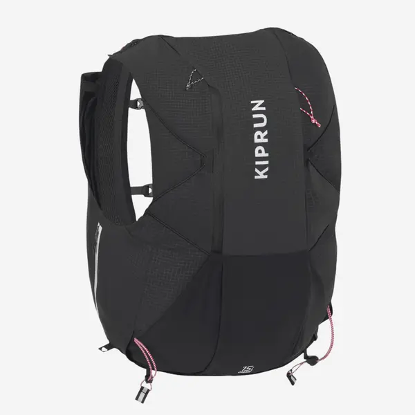 Rucsac de alergare unisex + rezervor de apă 2L inclus - KIPRUN 900 15L NEGRU