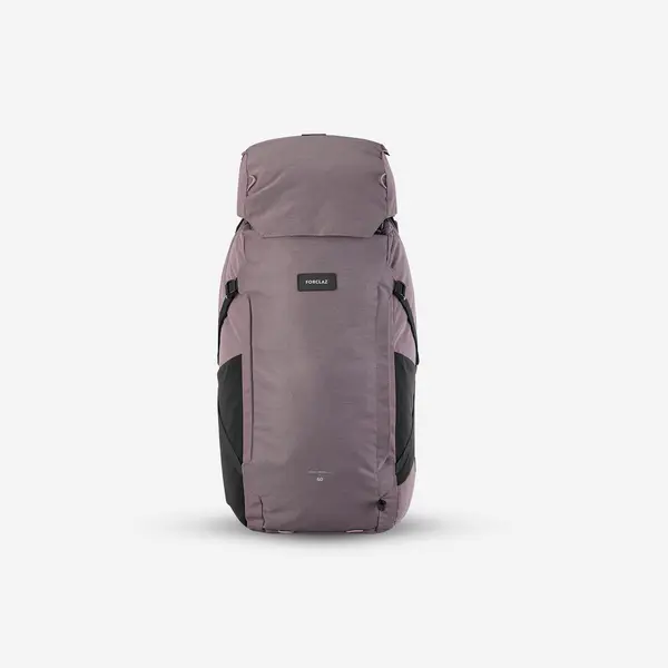 Rucsac de voiaj deschidere tip valiză 60+6L, Travel 900 maro Damă