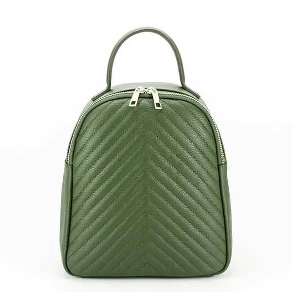 Rucsac din piele naturala 8955 121 Kaki