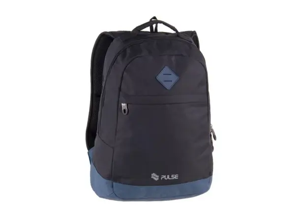 Rucsac ergonomic pentru scoala cu mufa USB Bicolor Black Blue,46x32x15 cm