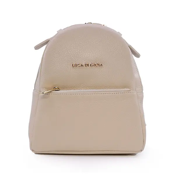 Rucsac femei Luca di Gioia bej din piele 144rucp3188bed
