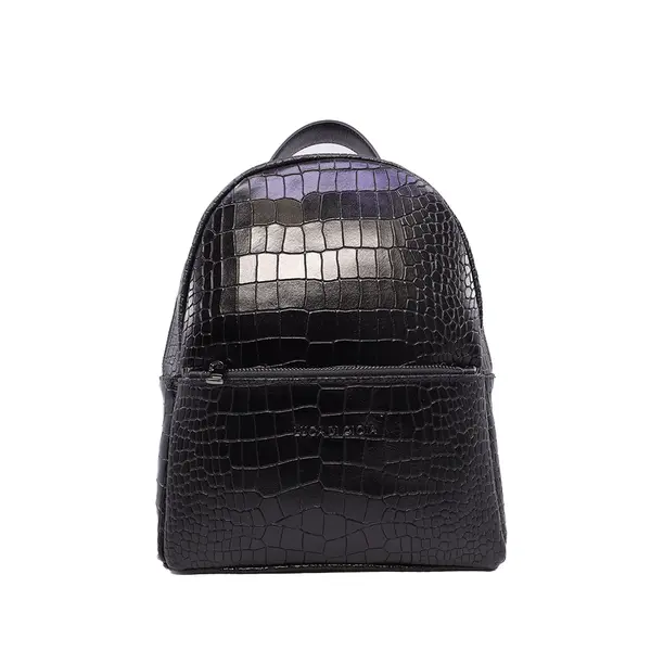 Rucsac femei Luca di Gioia negru din piele cu print 144RUCP3186CN
